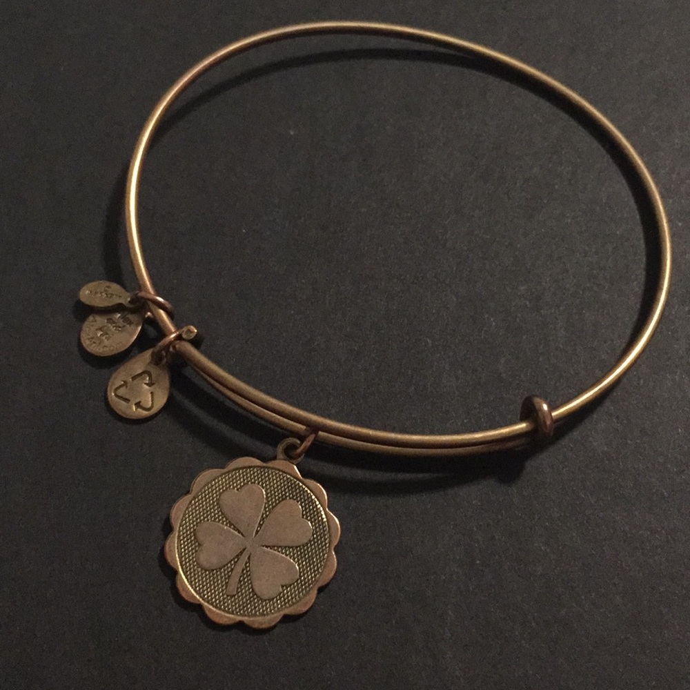 Alex and ani shamrock bangle